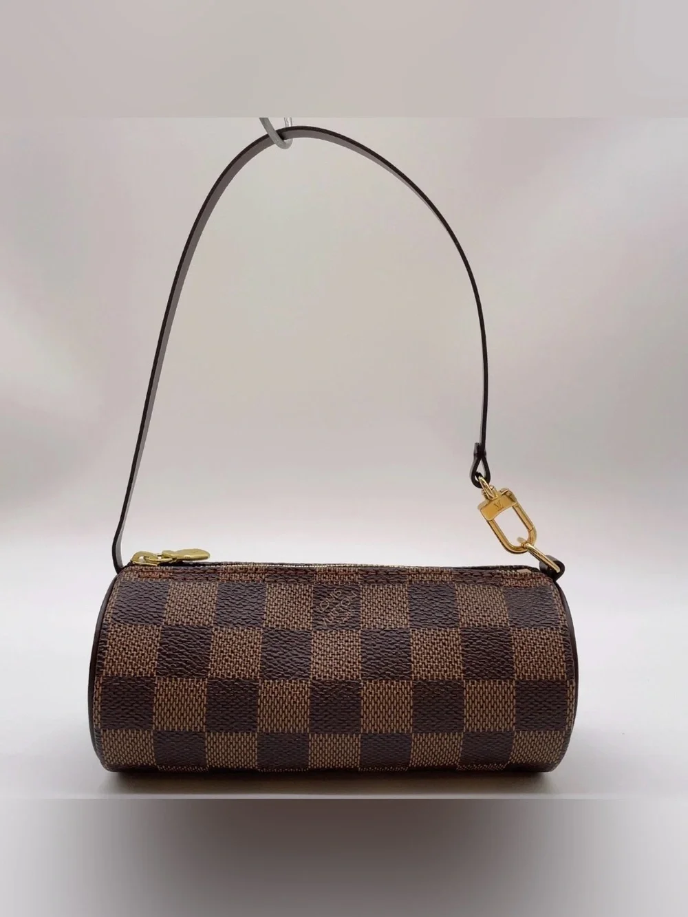 Louis Vuitton Brown Damier Ebene Mini Papillon Satchel with Pouch